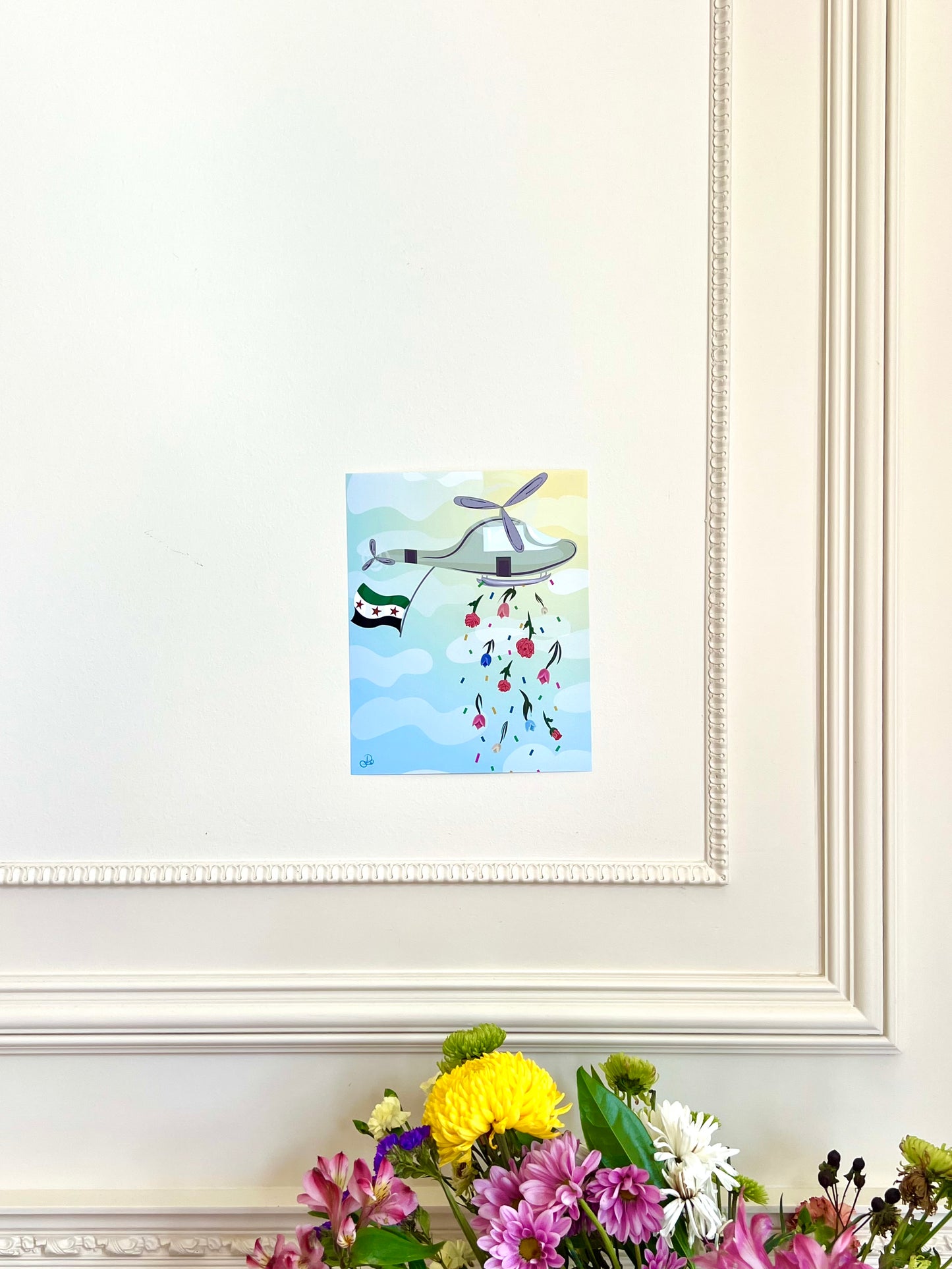 Flowers From Above Print