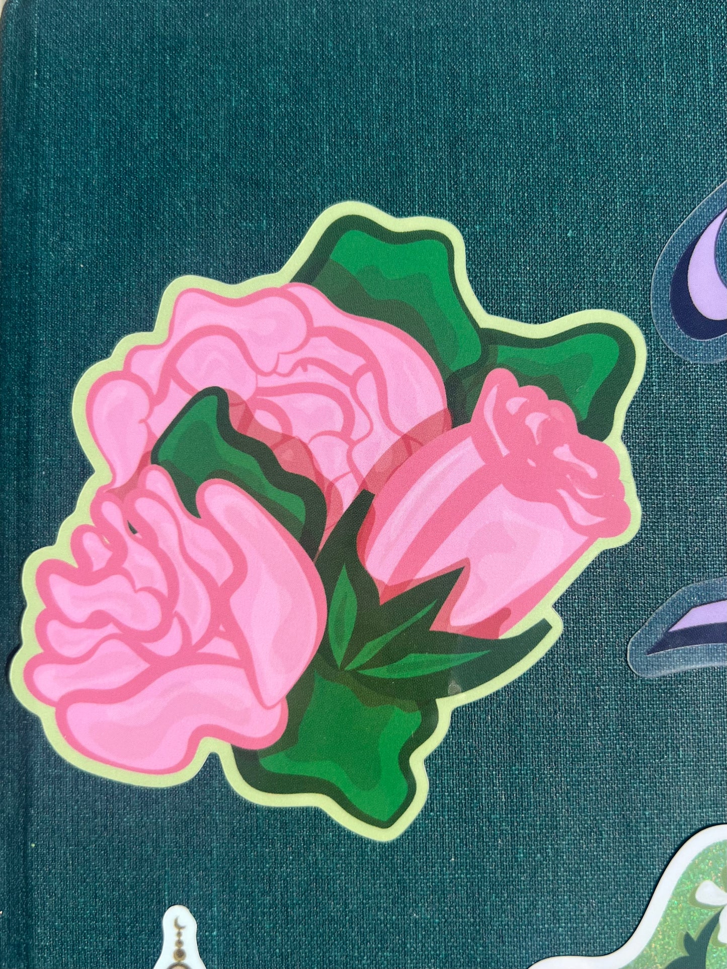 Damask Roses Sticker
