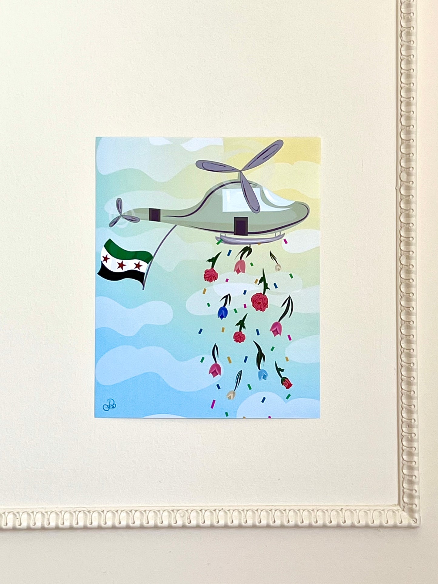 Flowers From Above Print