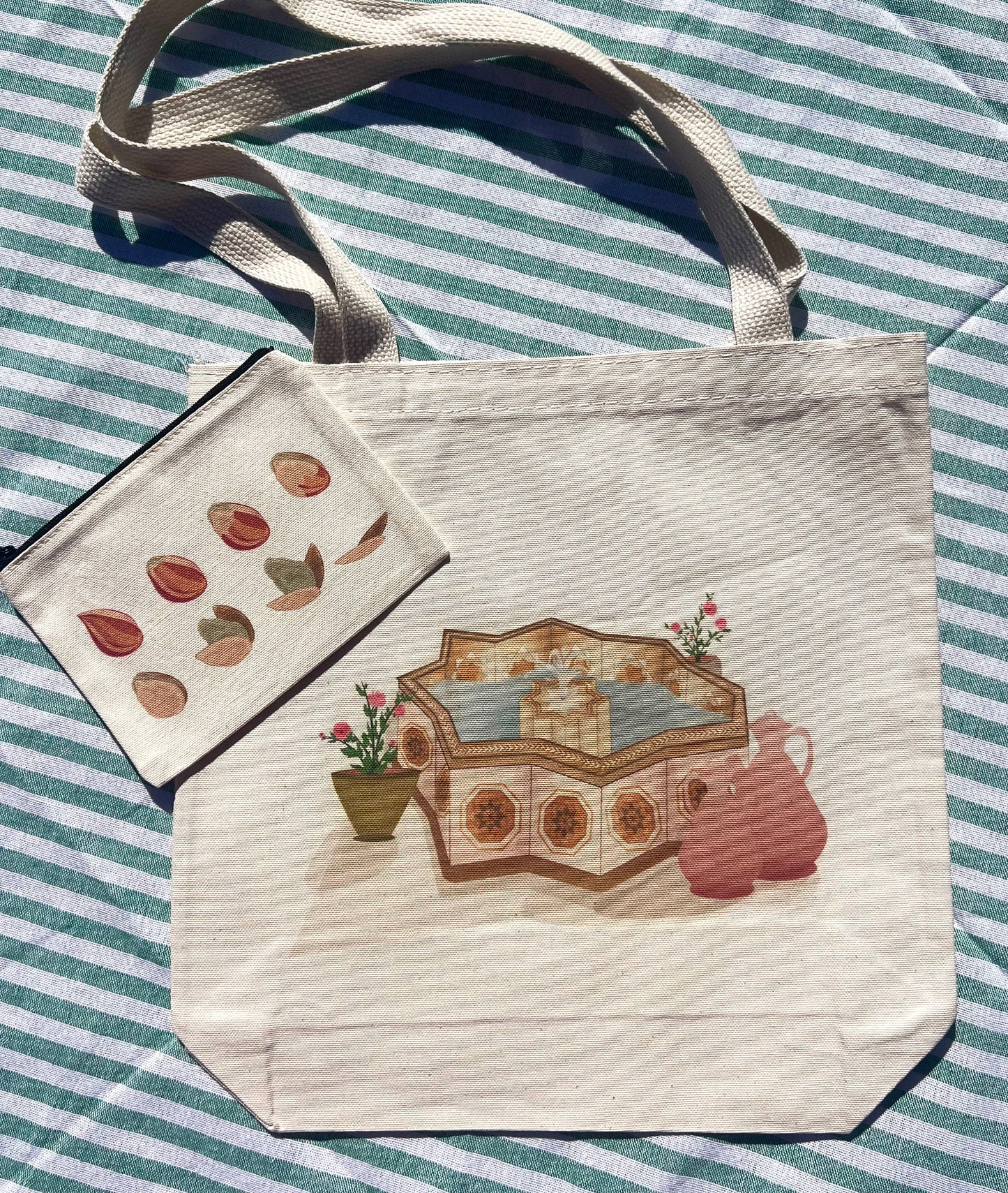 BUNDLE! Syrian Courtyard Tote + Life of a Pistachio Pouch