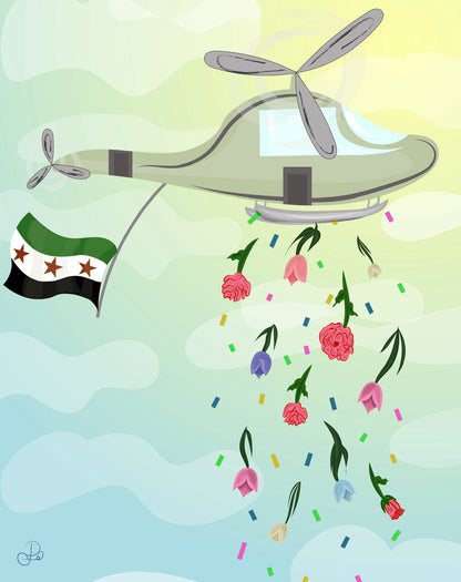 Flowers From Above Print