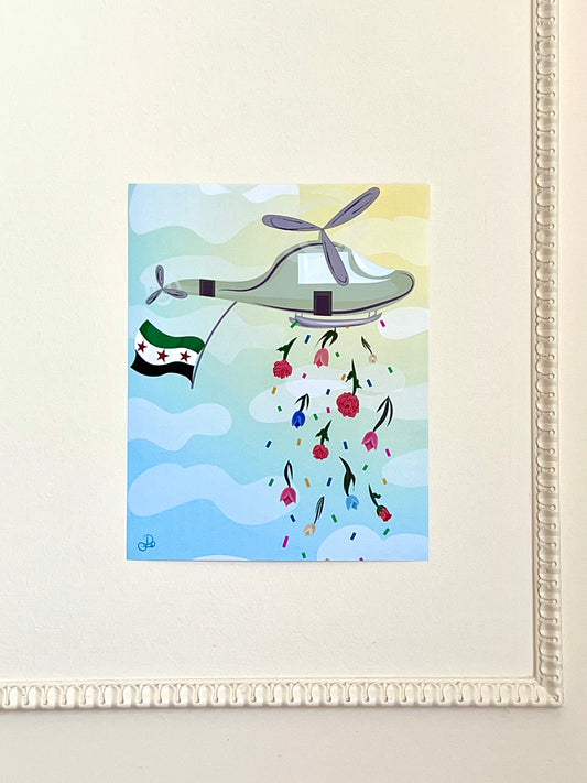 Flowers From Above Print