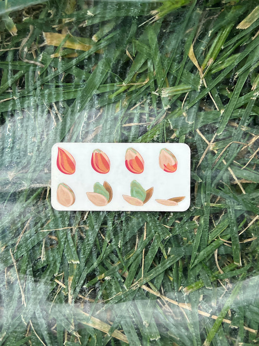 Life of a Pistachio Mini Sticker (transparent)